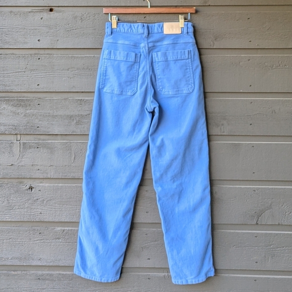 Everlane High Rise Brushed Organic Cotton Straight Leg Pants - Picture 3 of 9